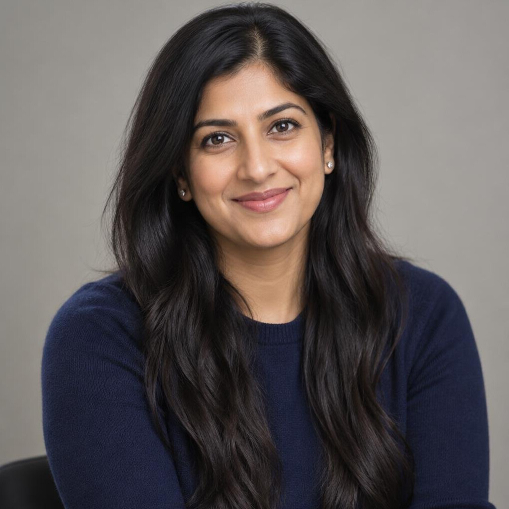 Portrait of a South Asian woman in her thirties, camera instructor