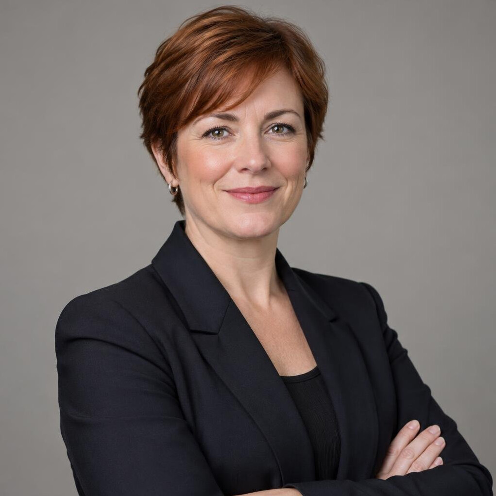 Portrait of a woman in her forties, head of live operations